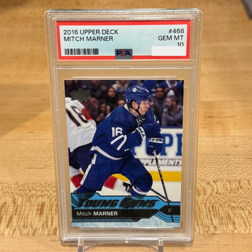 2016-17 UPPER DECK YOUNG GUNS #468 MITCH MARNER RC PSA 10 GEM MT