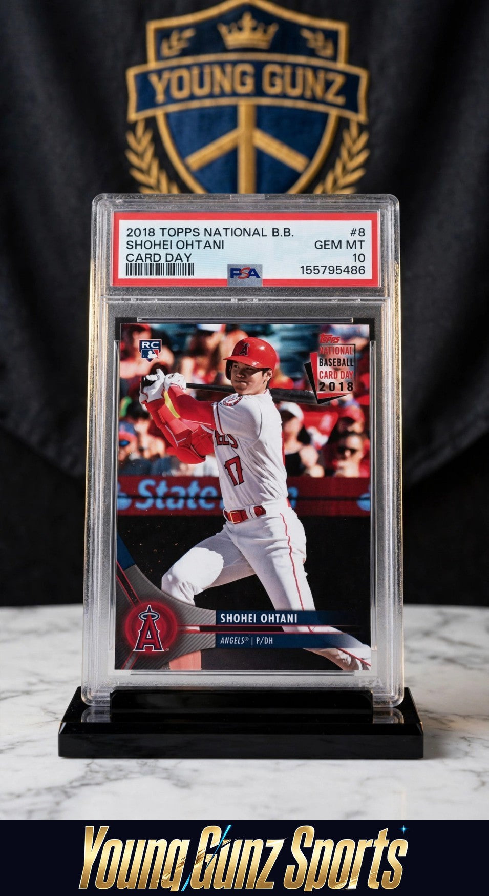 2018 TOPPS NATIONAL BASEBALL CARD DAY #8 SHOHEI OHTANI RC PSA 10 GEM MT