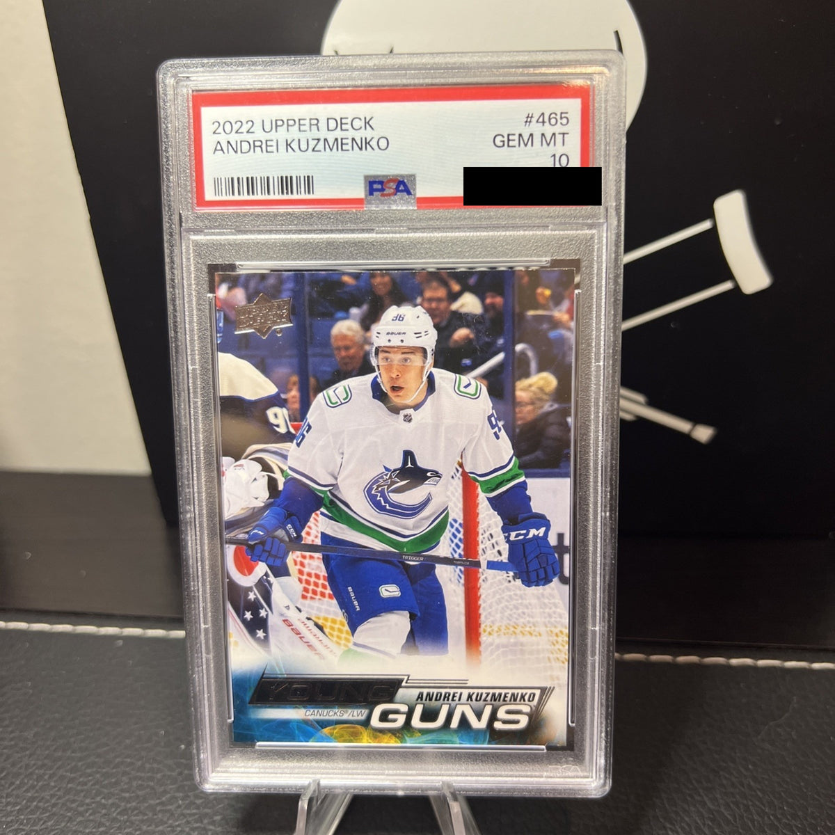 2022-23 UPPER DECK SERIES 2 #465 ANDREI KUZMENKO YOUNG GUNS PSA 10 (Cert 9766820
