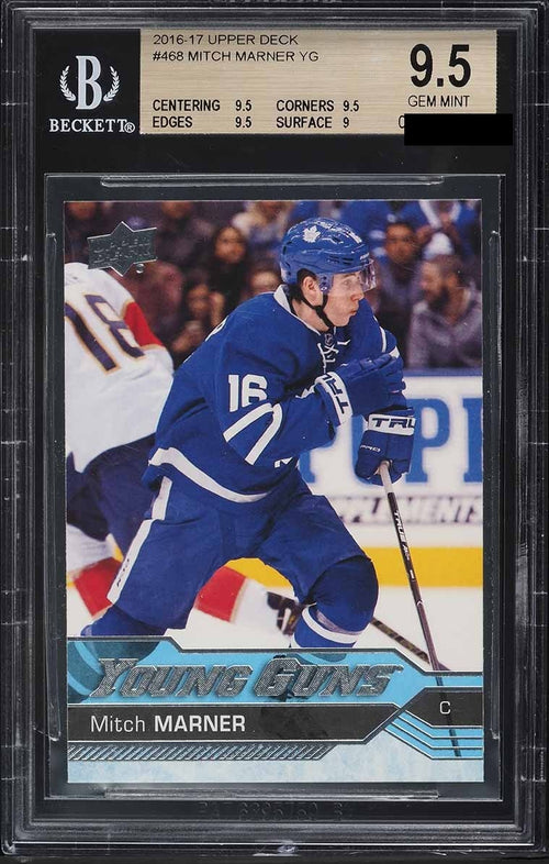 2016-17 UPPER DECK YOUNG GUNS #468 MITCH MARNER BGS 9.5 GEM MINT