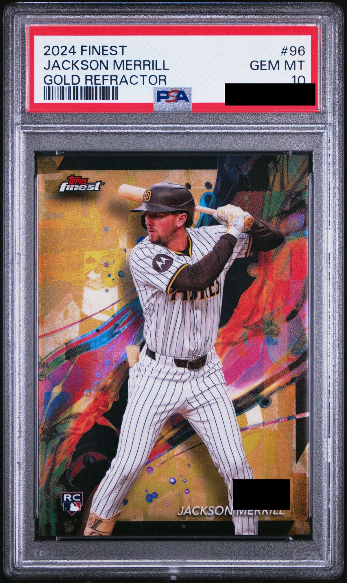 Jackson Merrill Gold Refractor PSA 10