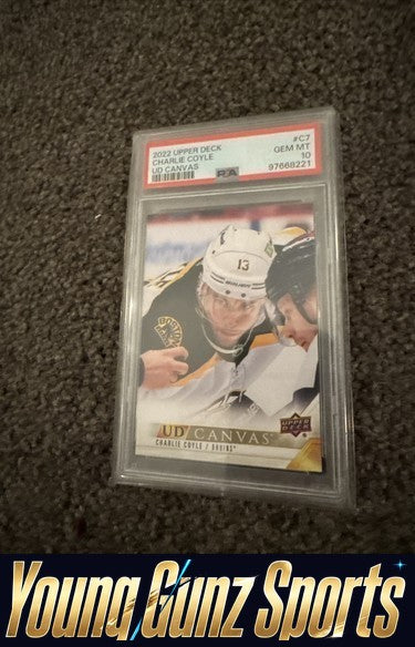 Charlie Coyle UD Canvas #C7 PSA 10