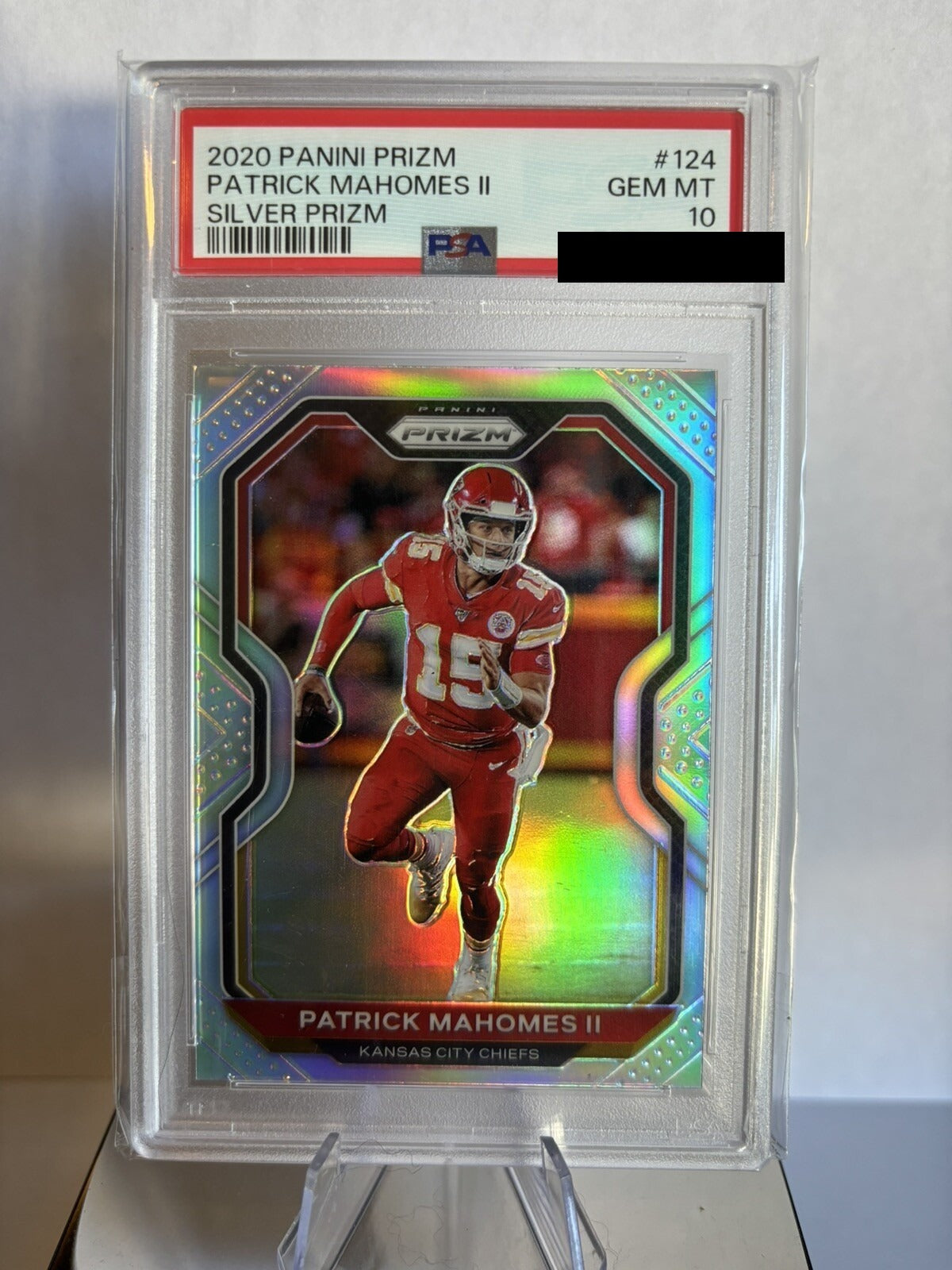 Patrick Mahomes Silver Prizm PSA 10