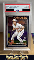 2024 Topps Chrome Colton Cowser RC #278 PSA 10 Baltimore Orioles Rookie
