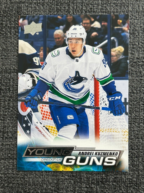 2022-23 Upper Deck Series 2 Andrei Kuzmenko Young Guns RC #465 Canucks RAW copy