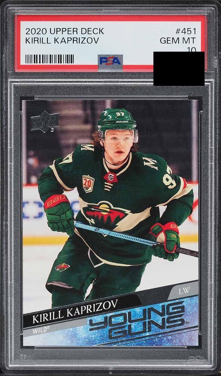 2020-21 UPPER DECK YOUNG GUNS #451 KIRILL KAPRIZOV RC PSA 10