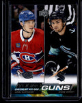 2022-23 Upper Deck Series 2 Slafkovsky Wright Young Guns Checklist RC #500