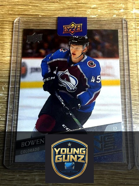2020-21 Upper Deck Bowen Byram Young Guns Rookie RC Avalanche