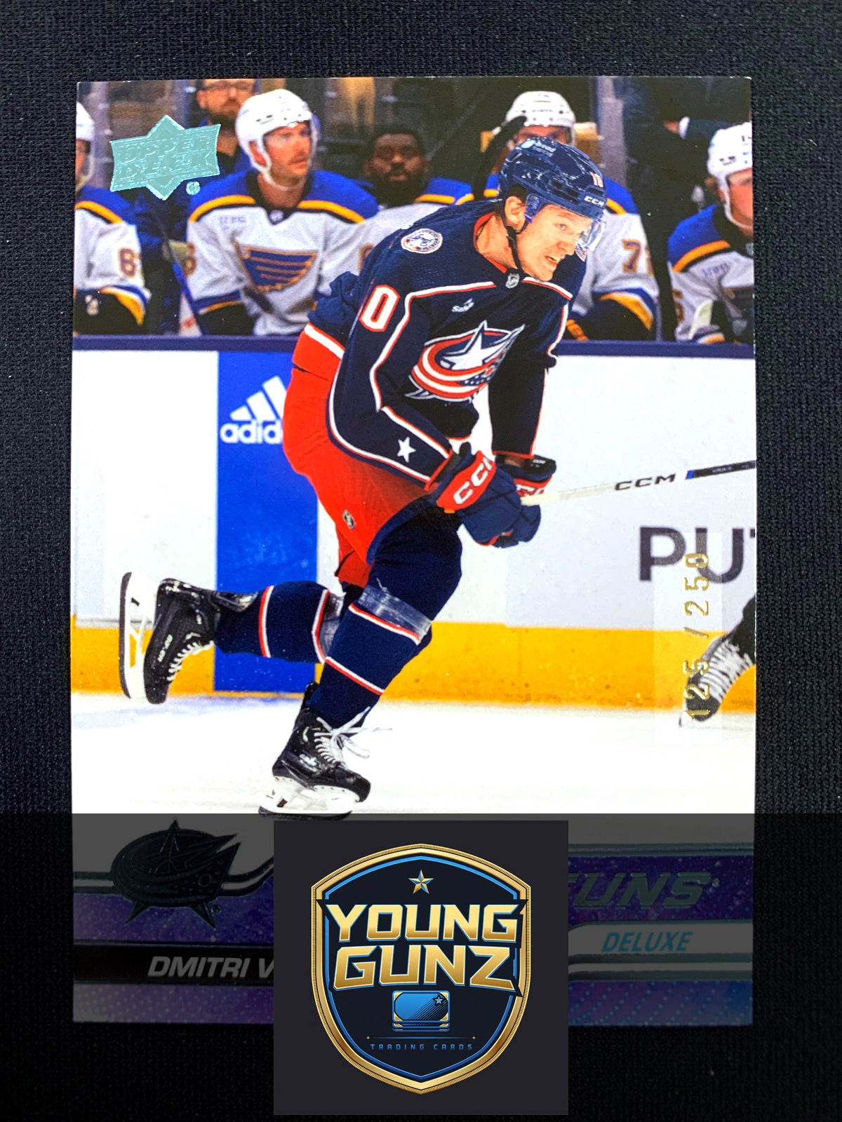 2023-24 Upper Deck Dmitri Voronkov Young Guns Rookie RC Blue Jackets